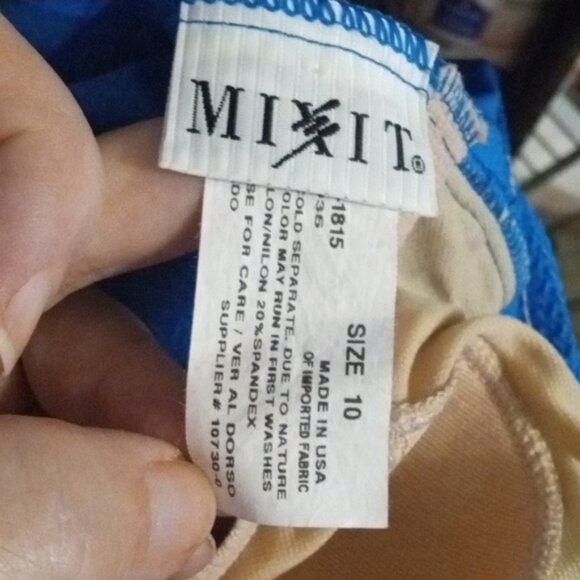 Mixit One Piece High Cut Swim Suit 10 - Picture 4 of 4